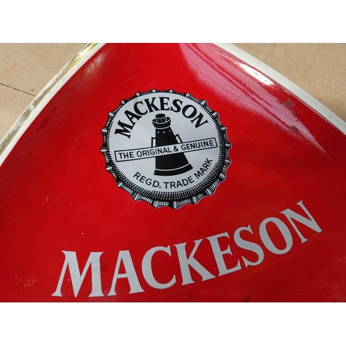 151 - Mackeson Carleton Ware ceramic ashtray {23cm L X 27cm W}   and rubberised beer mat.