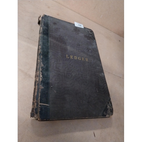 154 - Martin, Cleland and Taylor Wholesale and Mercantile Stationers Glasgow shop ledger. {34 cm H x 21 cm... 