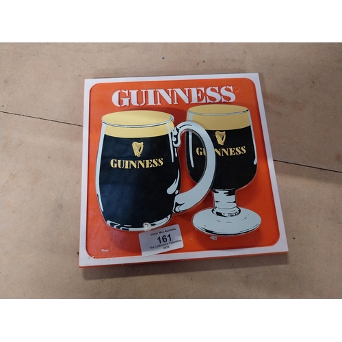 161 - Guinness Shelf advertising perspex sign. {19 cm H x 19 cm W}.