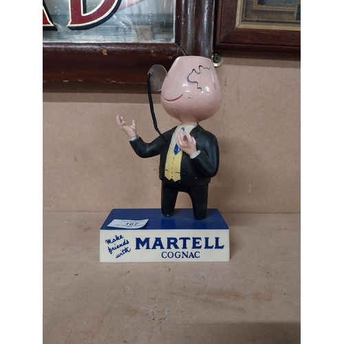 167 - Marrtell Brandy perspex advertising model. {19 cm H x 13 cm  W x 7 cm D}.