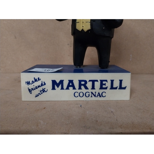 167 - Marrtell Brandy perspex advertising model. {19 cm H x 13 cm  W x 7 cm D}.