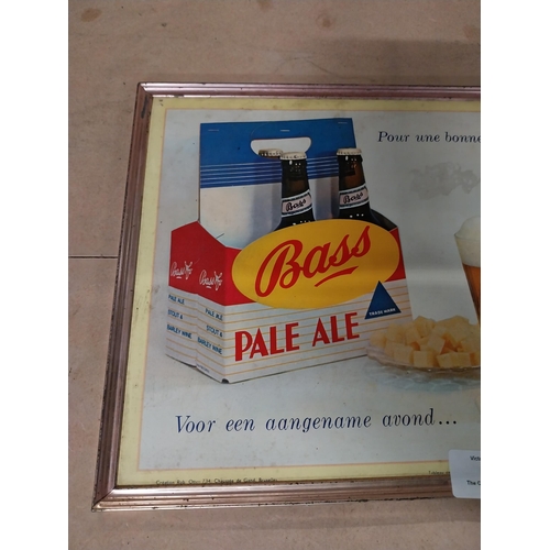 168 - 1960�s Bass Pale Ale cardboard showcard. {35 cm H x 25 cm W}.