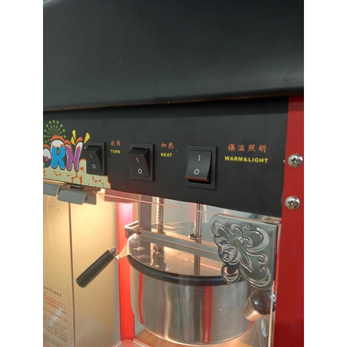 176A - Popcorn machine  H 76cm x W 54cm x D 44cm. NOT AVAILABLE TO VIEW IN PERSON.