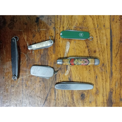 178A - Queen Elizabeth II 1953 coronation penknife and 5 others. NOT AVAILABLE TO VIEW IN PERSON.