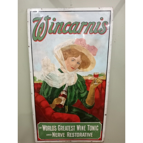 179A - Rare large Wincarnis The Greatest Wine Tonic and Nerve Restorative enamel sign  H 183cm x W 102cm. N... 