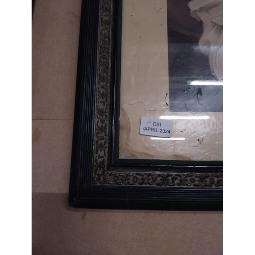 183 - Framed Jacob and Co's original showcard in original stamped frame. {69 cm H x 47 cm W].