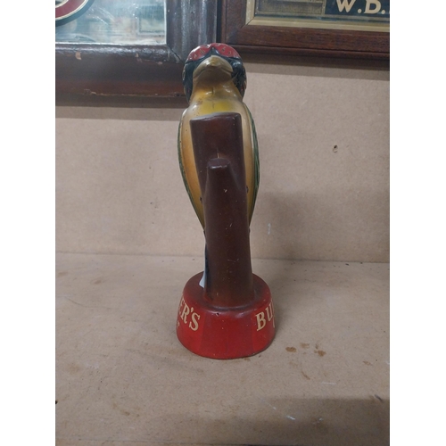 191 - Bulmers Cider rubberoid Woodpecker advertising figure. {20 cm H x 9 cm W x 3 cm D}.