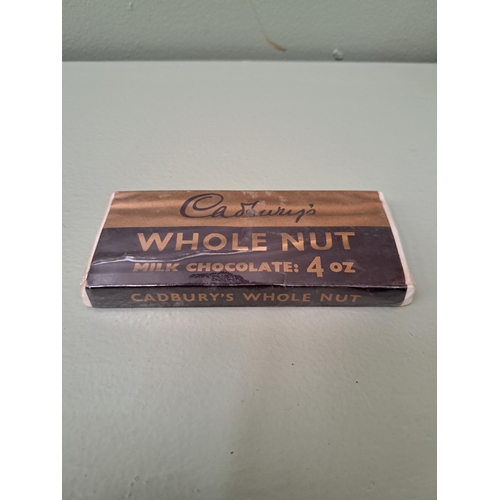 199 - 1940's Cadburys Whole Nut milk chocolate 4oz  shop display bar. W 13cm x D 5.5cm. NOT AVAILABLE TO V... 