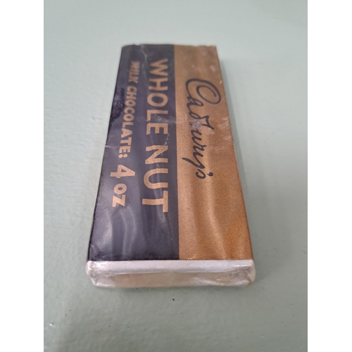 199 - 1940's Cadburys Whole Nut milk chocolate 4oz  shop display bar. W 13cm x D 5.5cm. NOT AVAILABLE TO V... 