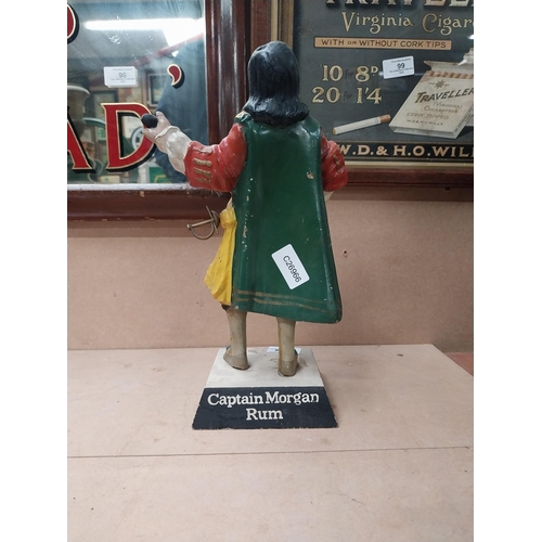 208 - Captain Morgan Rum rubberoid advertising figure. {34 cm H x 20 cm W x 12 cm D}.