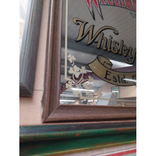 258 - William Jameson and Co Whisky Distillers and Co Dublin framed advertising mirror. {55 cm H x 82 cm W... 