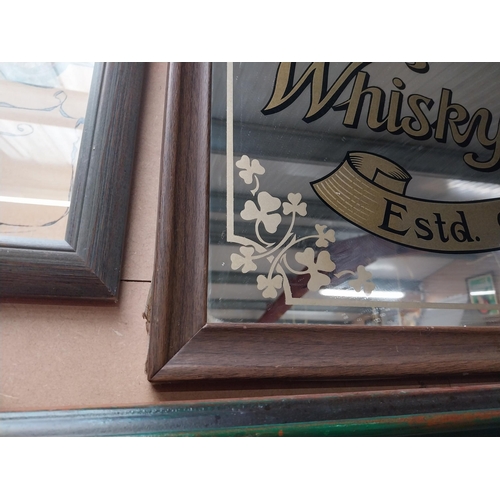 258 - William Jameson and Co Whisky Distillers and Co Dublin framed advertising mirror. {55 cm H x 82 cm W... 