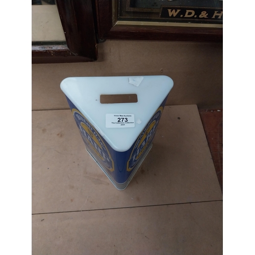 273 - Harp lager Perspex advertising counter font. {23 cm H x 16 cm W x 12 cm D}.