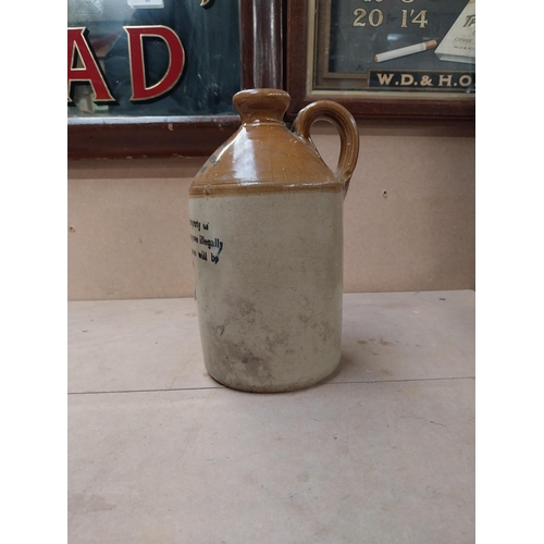 274 - White Brothers of Birmingham stoneware flagon. {22 cm H x 12 cm Diam.}