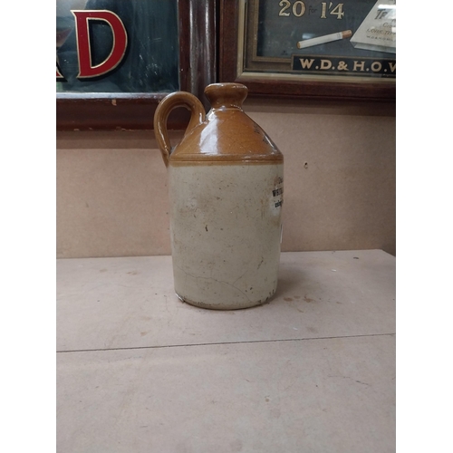 274 - White Brothers of Birmingham stoneware flagon. {22 cm H x 12 cm Diam.}