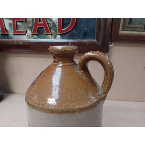 274 - White Brothers of Birmingham stoneware flagon. {22 cm H x 12 cm Diam.}