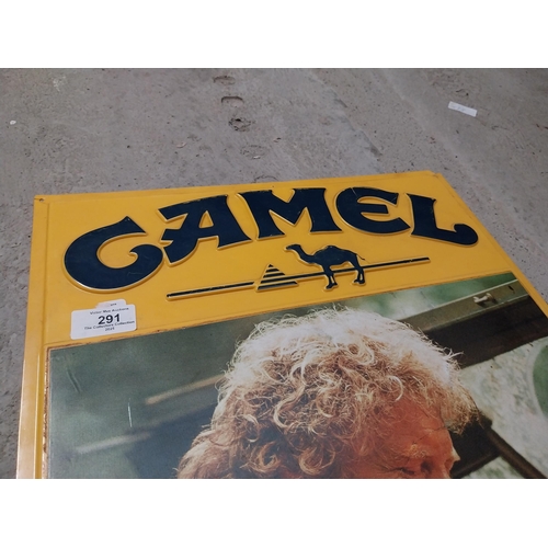 291 - 1970's Camel Cigarettes perspex advertising sign. {39 cm H x 28 cm W}.