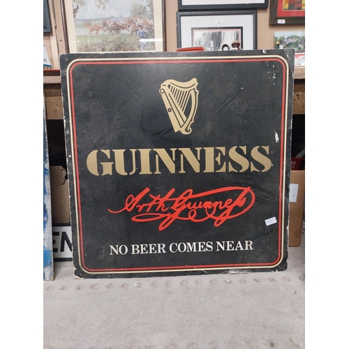 293 - Guinness No Beer comes Near cardboard showcard. {76 cm H x 76 cm W}.