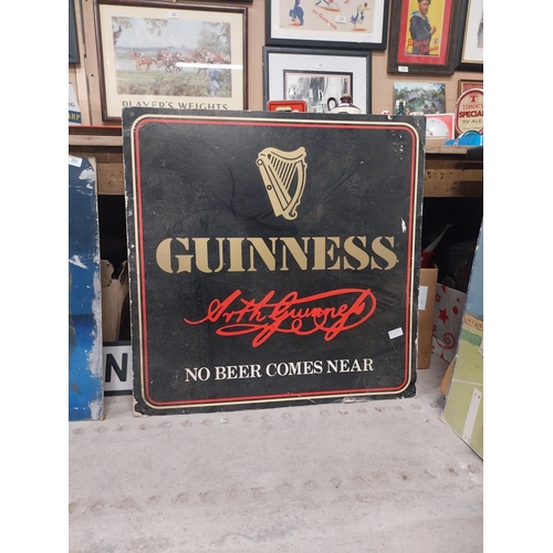 293 - Guinness No Beer comes Near cardboard showcard. {76 cm H x 76 cm W}.