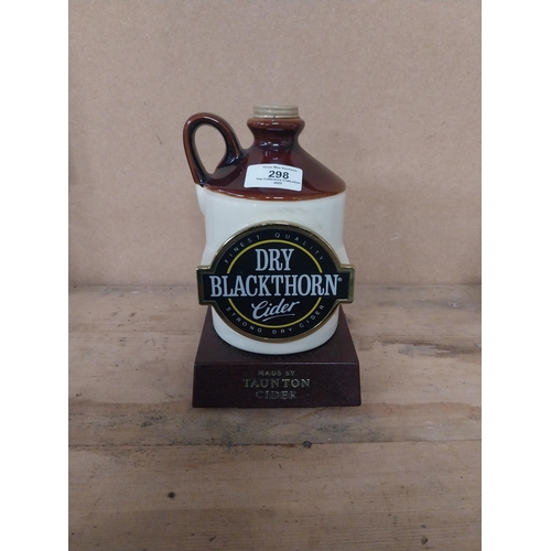 298 - Dry Blackthorn Cider ceramic counter light up font. {22 cm H x 13 cm W x 13 cm D}.