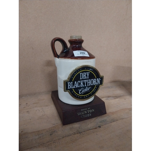 298 - Dry Blackthorn Cider ceramic counter light up font. {22 cm H x 13 cm W x 13 cm D}.