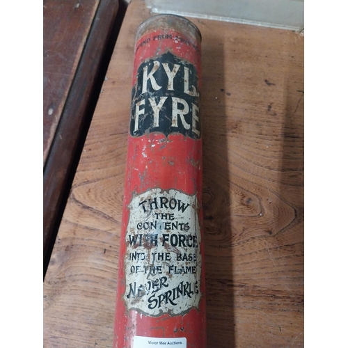 3 - Tin Kyl Fire extinguisher. {50 cm H x 8 cm Dia.}.