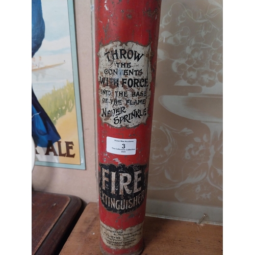 3 - Tin Kyl Fire extinguisher. {50 cm H x 8 cm Dia.}.