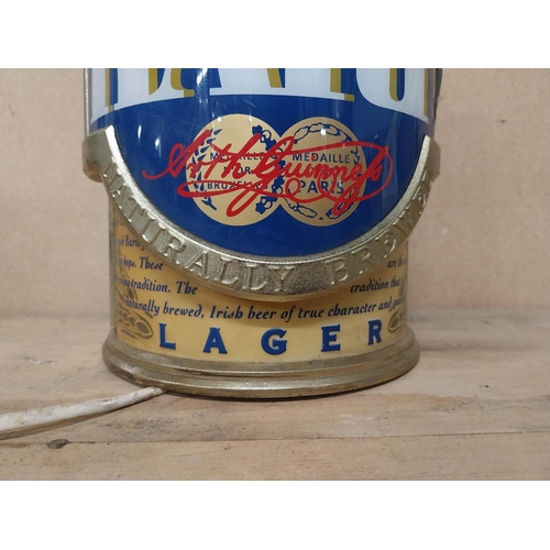 306 - Harp Lager light up counter font. {25 cm H x 18 cm W x 10 cm D}.