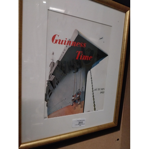 311 - Guinness Time  Autumn 55 framed print. {41 cm H x 45 cm W}