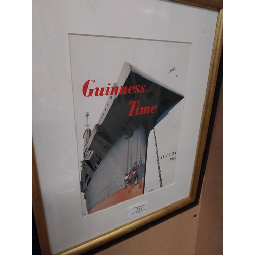 311 - Guinness Time  Autumn 55 framed print. {41 cm H x 45 cm W}