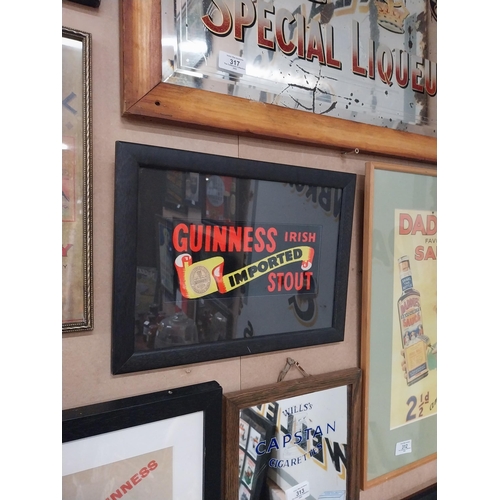 314 - My Goodness My Guinness framed wrapping paper. {61 cm H x 47 cm W}.