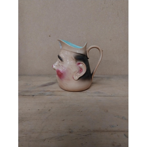 323 - Ceramic Toby Jug. {15 cm H x 11 cm W x 15 cm D}.