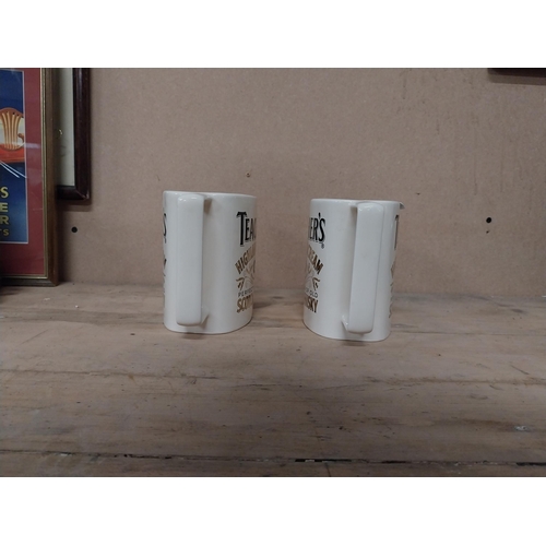 340 - Two Teachers Highland Cream Scotch Whiskey water jugs. {13 cm H x 28 cm W}.