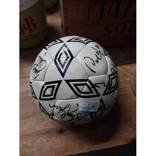 370 - Umbro F.I.F.A. approved football signed by the 2002 FIFA World Cup Republic of Ireland Squad.