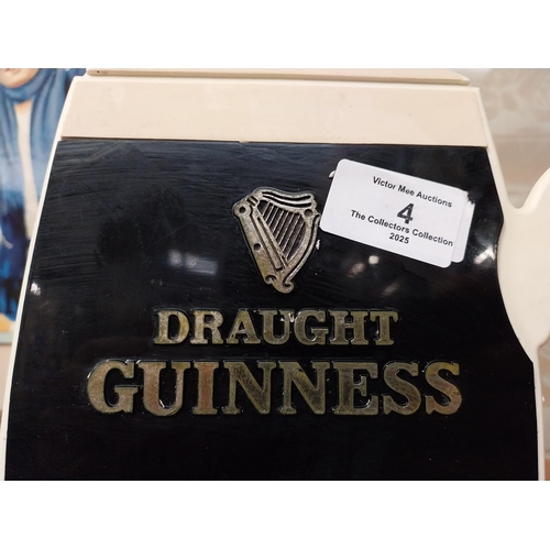 4 - Draught Guinness Plastic Tankard shelf sign. {21 cm H x 23 cm W}