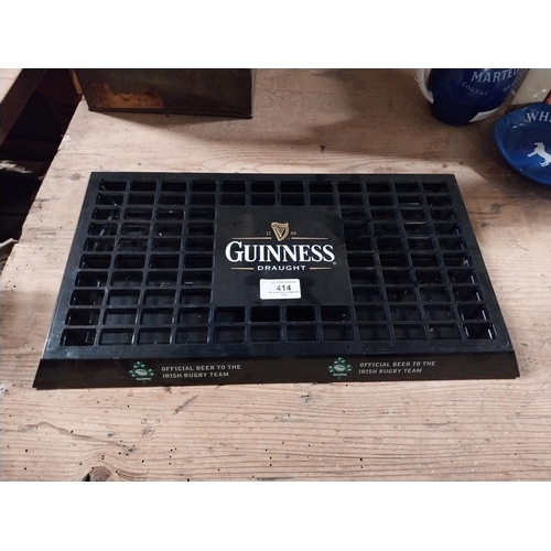 414 - Guinness drip tray. {4 cm H x 43 cm W x 24 cm D}.