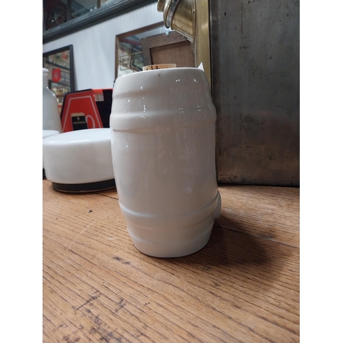 428 - Ceramic Brandy dispenser. {18 cm H x 17 cm W x 11 cm D}.