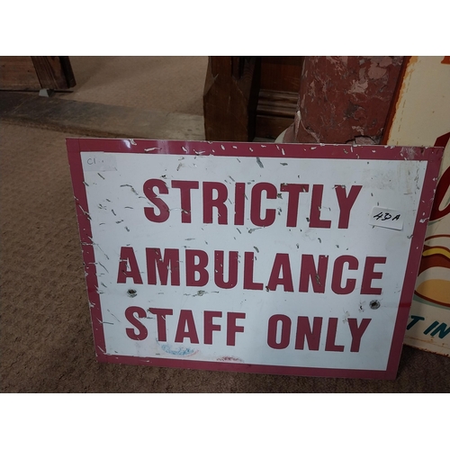 430A - Miscellaneous lot of signs - Hot Dogs Strictly No Ambulances Miller Genuine Draught. Approx 74 cm H ... 