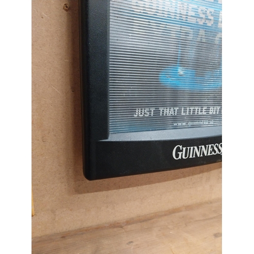 44 - Guinness Extra Cold 3D double sided advertising Sign. {32 cm H x 27 cm W}