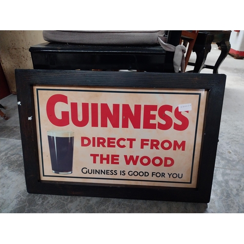 450A - Guinness Direct from the wood framed advertisement {40cm H x 60cm W}