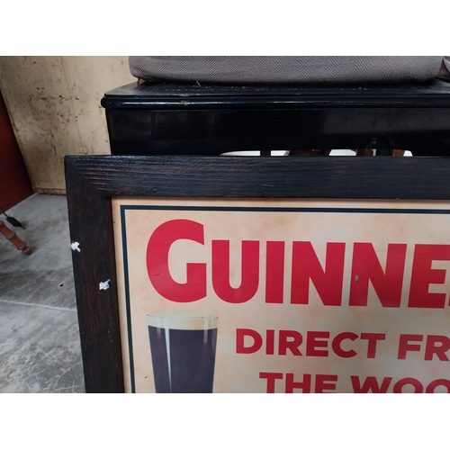 450A - Guinness Direct from the wood framed advertisement {40cm H x 60cm W}