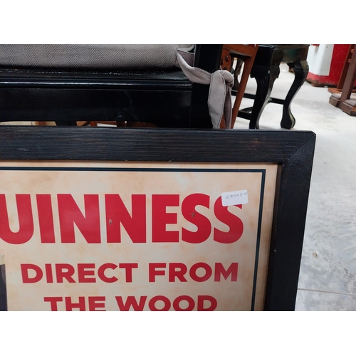 450A - Guinness Direct from the wood framed advertisement {40cm H x 60cm W}