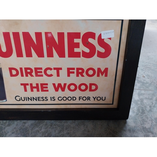 450A - Guinness Direct from the wood framed advertisement {40cm H x 60cm W}