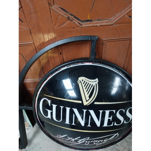 460A - Original Guinness double sided illuminated blow moulded with frame