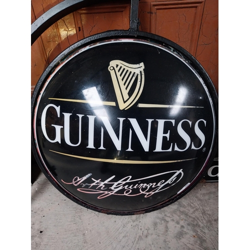 460A - Original Guinness double sided illuminated blow moulded with frame