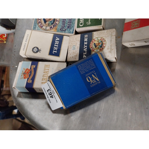 463 - Thirteen cigarette packets - Woodbine, Player's Gallahers etc.