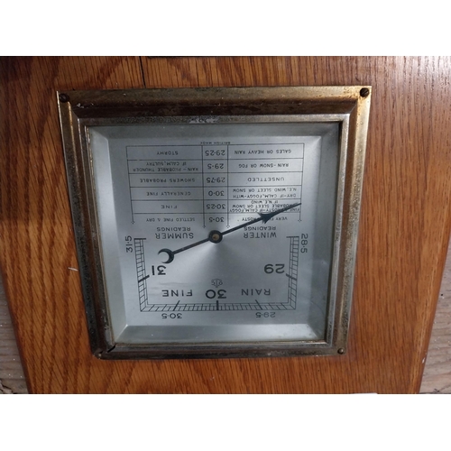 465 - Guinness barometer. {22 cm H x 22 cm W}.