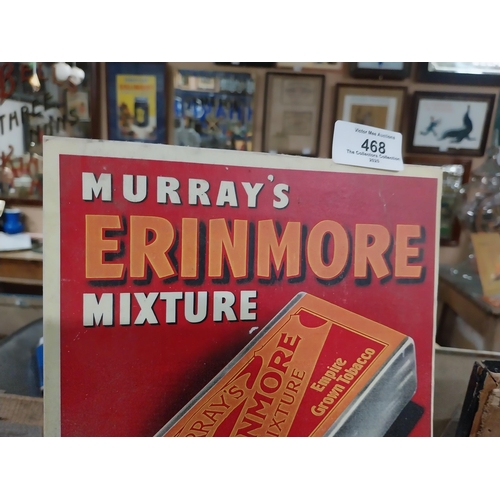 468 - Murray's Erinmore Mixture showcard. {24 cm H x 19 cm W} and Yachtmans Cigarettes showcard. {20 cm H ... 