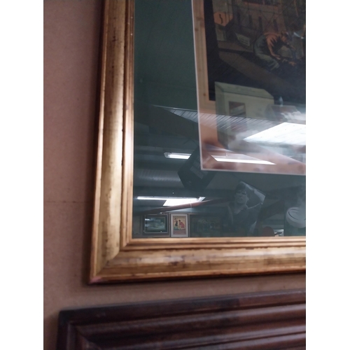 48 - Framed Wills's Woodbines celluloid advertisement. {68 cm H x 54 cm W}.