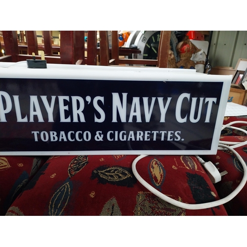 490A - Player's Navy Cut advertising light box {19cm H x 66cm W x 19cm D}